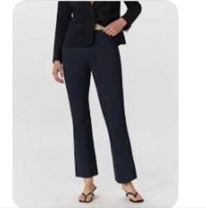 Quince 100% Organic Cotton Double Knit Kick Flare Pant Sz M